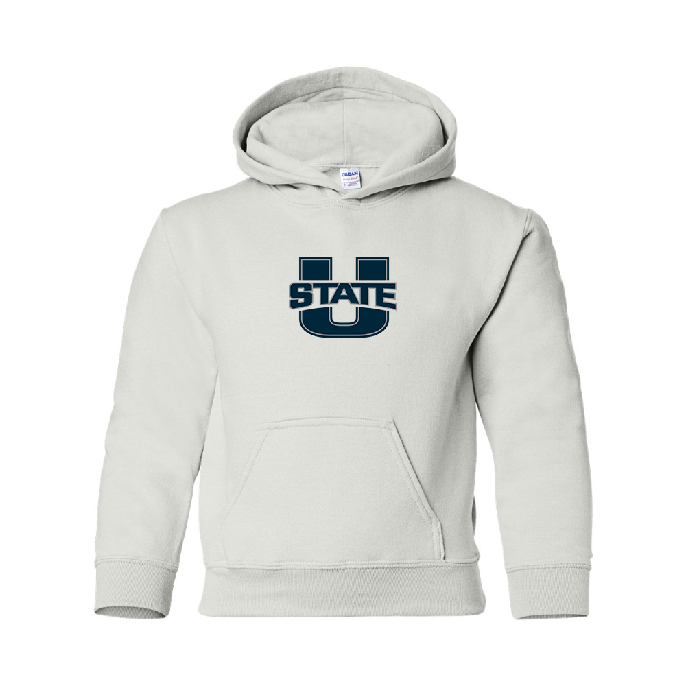 Youth Utah State Aggies  Gildan Heavy Blend  Hooded Sweatshirt